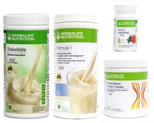Herbalife Nutrition FORMULA1 KULFI 500 PROTIEN 200 GAFRESHENERGYDRINK TULSI 50 +SHAKEMATE 500 G Whey Protein