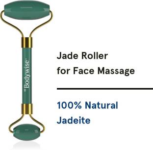 Be Bodywise Jade Roller for Skin Tightening | Face Massager | 100% Natural Jadeite Stone
