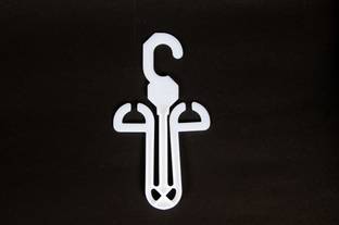 LHM Plastic Slipper and Flipflops Hanger Hooks, Display Slipper Hooks(Pack of 25) Hook 25