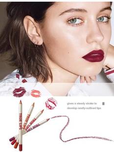 tanvi27 True Lips water proof Lip Liner Pencil Set Of 12 Multicolor