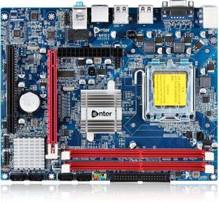Enter E-G41D2 (4SATA, 775LGA, DDR2, 10/100LAN, Intel G41+ICH7 Chipset, 5.1Audio, PCIe) LGA 775Socket Micro-ATX Intel G41 Chipset DDR2 Motherboard for Desktop