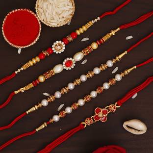 Flipkart SmartBuy Designer D1272 Assorted Chawal Roli Pack, Rakhi  Set