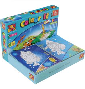 Toysbox Colour It Wipe It Aqua Animals. A perfect learning art for kids