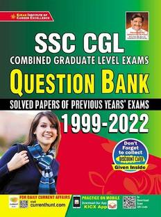 Kiran SSC CGL Exams Question Bank 1999 to 2022 (English Medium)(3735)