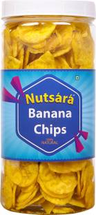 nutsara Kerala Yellow Banana Chips Made in Coconut Oil 250gm Chips