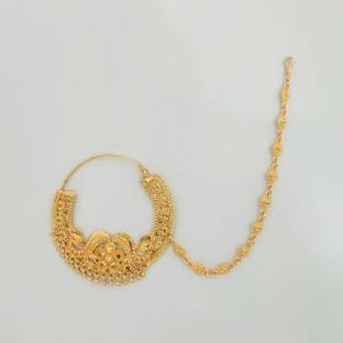 Nath Gold-plated Plated Brass Nathiya