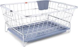 PROJAIN STEEL Dish Drainer Kitchen Rack Steel Stainless Steel Dish Drainer Basket for Kitchen / Dish Drainer Basket