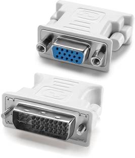 VOOCME DVI VGA Adapter DVI-I 24+5 Male to VGA HD15 Female Adapter DVI VGA Adapter DVI-I 24+5 Male to VGA HDMI Connector