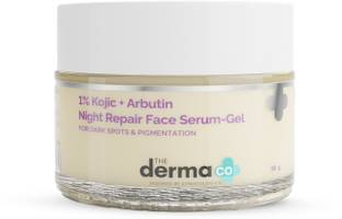 द डर्मा को 1% Kojic + Arbutin Night Repair Face Serum-Gel for Dark Spots & Pigmentation