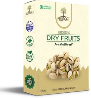 Nureet Crunchy Pistachio|Pista nuts| Nutritious Delicious| Dry Fruits Nuts (250 g) Pistachios