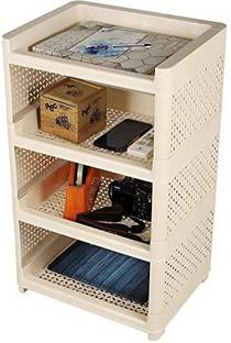 NEELESHWARI Plastic Book Storage Display Rack Shelf Living Room, Bed Room, Study Room Plastic Wall Shelf
