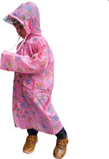 D8211K Graphic Print Boys & Girls Raincoat