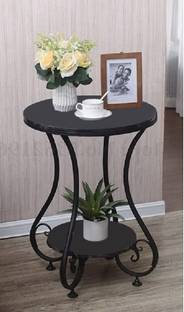 Smarts collection Round Table for Living Room/Bedroom/Dinning Room, Coffee Table, End Table Metal Side Table