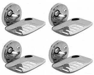 Love company Premium Stainless Steel Soap Dish Soap Holder Soap Stand (Pack of 4
