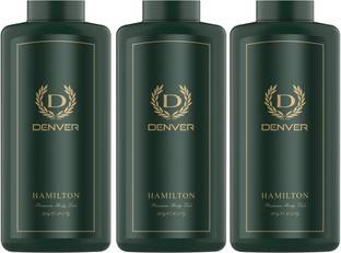 DENVER Premium Body Talc Combo (Pack of 3)