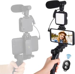 ZOKMOB Best Mini Tripod with Mobile Attachment Lightweight Portable for Vlog Shooting Tripod Kit, Trip...