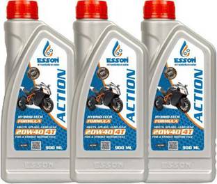 ESSON ACTION 20W40 4T 900ml-P3 ACTION 4T 20W-40 Petrol Engine Oil for Four Stroke Bikes (Pack of 3) Conventional Engine Oil