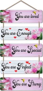 Artvibes Love Quote Wooden Designer Wall Hanger for Home Decor Office Gift(WH_6209N)