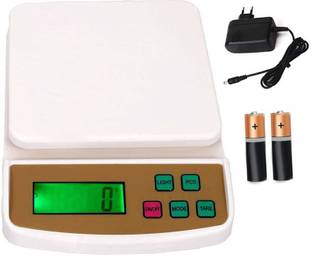 NIVAYO 10Kg X 2 Gram Ultra-Slim Weight Machine - for Home & Kitchen, Shop Weighing Scale