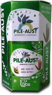 AUSTRO Labs PILE-AUST for Arsh, Masa and Bhagandar Ayurvedic 60 Caps (Pack of 1)