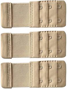 Zepham Bra Hook Extender-2 Hook - 3 Eye (With Extra Elastic) Increase Band Length Hook Extender