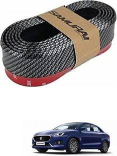 APICAL Car Carbon Fiber Front Bumper Lip Strip For Swift Dzire Car Beading Roll For Window, Bumper