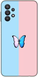 iprinto Back Cover for Samsung Galaxy A32, Samsung Galaxy A32 4G butterfly Back Cover