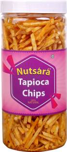 nutsara Kerala Tapioca Chips / Home Made Spicy Kappa Snacks 250gm Chips