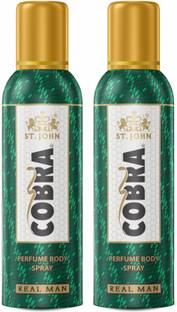स्ट-जॉन डीओ रियल मैन (2 का सेट) कोई गैस नहीं है परफ्यूम बॉडी स्प्रे  -  पुरुषों के लिए