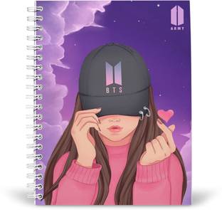 craft maniacs BTS ARMY GIRL 160 RULED PAGES DIARY FOR BTS ARMY A5 Notebook RULED 160 Pages