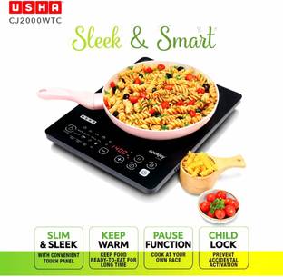 USHA by Usha 2000 W Induction Cooktop Touch Panel