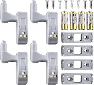 Hiki Ziki Closet Wardrobe LED Hinge Light 2PCS | Universal Inner Hinges LED Light Plastic Light Socket