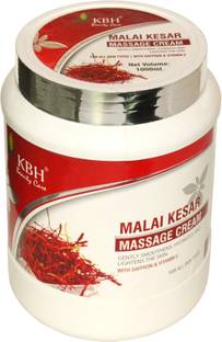 kbh Malai Kesar Massage Cream 1Kg With Saffron & Vitamin C