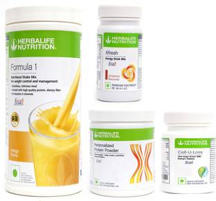 Herbalife Nutrition FORMULA1SHAKE MANGO-500GM+PP200+AFRESH CINNAMON+ CELL U LOSS TABLET Protein Shake