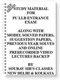 Study Material On Pu Llb Entrance Exam (Pack Of 4 Books) With Model Question Papers + Topicwise Analysis + Mcq Questions+ Special Practice Set