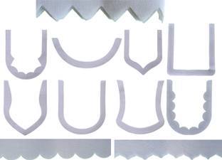 Artonezt Buckram Neck Design Set + Bukram Salwar Mohri Poncha Fusible Interlining Roll Sewing Kit