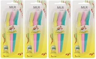MLR Eyebrow Razor Facial Hair Remover Eyebrow Trimmer for women pack of 4, Women