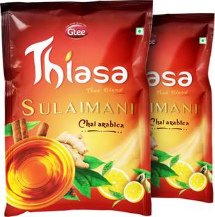 Thiasa Sulaimani Chai 100g | Black Tea Lemon Ginger Cinnamon Cardamom | 50g X 2 packs Spices, Lemon, Ginger, Cinnamon, Cardamom, Cloves, Herbs Tea Pouch