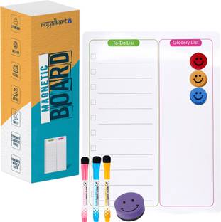 Royalkart Magnetic Dry-Erase Magnetic 28cm*21cm Whiteboards and Duster Combos