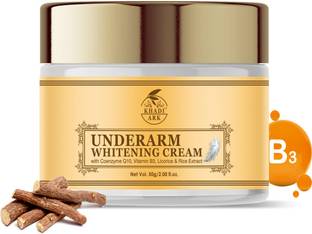 Khadi Ark Dark Underarm Skin Whitening Cream with Niacinamide, Mulethi, Rice, Coenzyme Q10