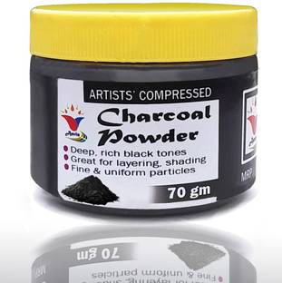 ANVIS Compressed Charcoal Artist Black Charcoal Powder for Drawing Stick