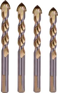 Gadariya King 4pcs 6mm Glass Drill Bit Set Ceramic Drill Bits Tungsten Carbide