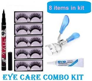 A.D.S 5 False Eyelashes 1 curler 1 Glue 1 36 H eyeliner