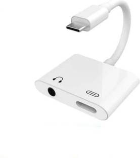 IMMUTABLE Multicolor JH-031 2 in 1 Type C to Audio Jack and Type C Adapter K37 Phone Converter