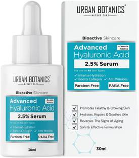 UrbanBotanics 2.5% Hyaluronic Acid Serum for Face - Serum For Glowing Skin & Intense Hydration