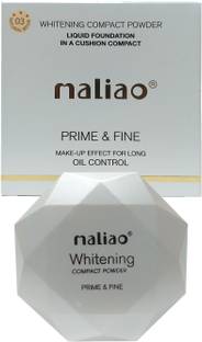 maliao Prime and Fine Oil Control Whitening Compact Face Powder Natural Beige Compact
