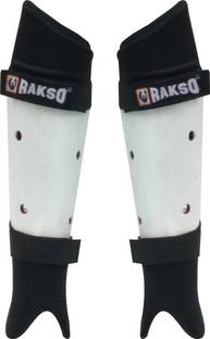 Rakso Secure Hockey Shin Guard SET OF 2 PCS (WHITE BLACK ) Hockey Shin Guard