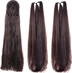 ADSON HAIRS Women's 30 Inch Extension (Black) Pack of -3 Hair Extension