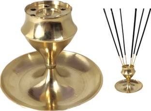 Divine Bazaar Agarbatti Incense Sticks Holder Stand Brass for Pooja Brass Incense Holder Brass Incense Holder
