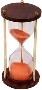 GLOBEEXPORT Hourglass Sand Timer 5 Minute, Brass Sand Clock 5 Minutes Analog Kitchen Timer